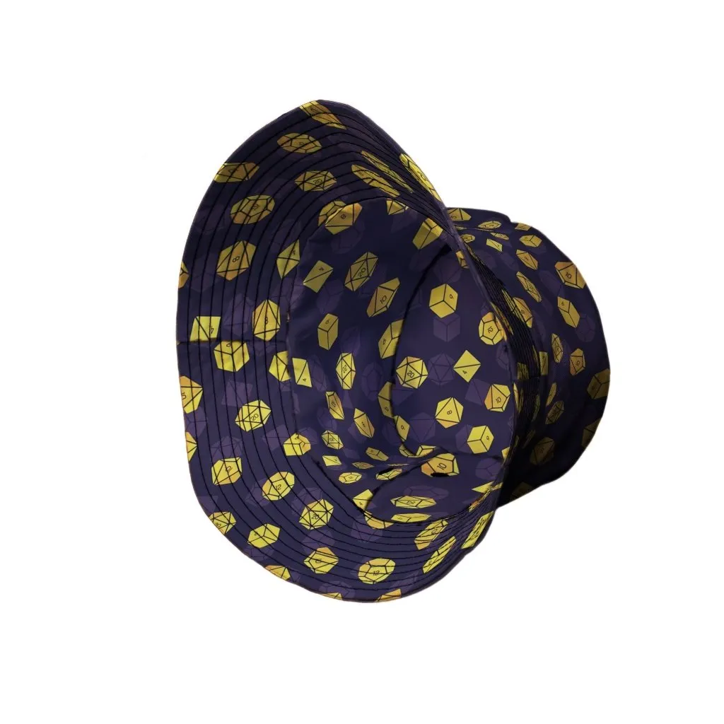 Dnd High Roller Gold Dice Bucket Hat