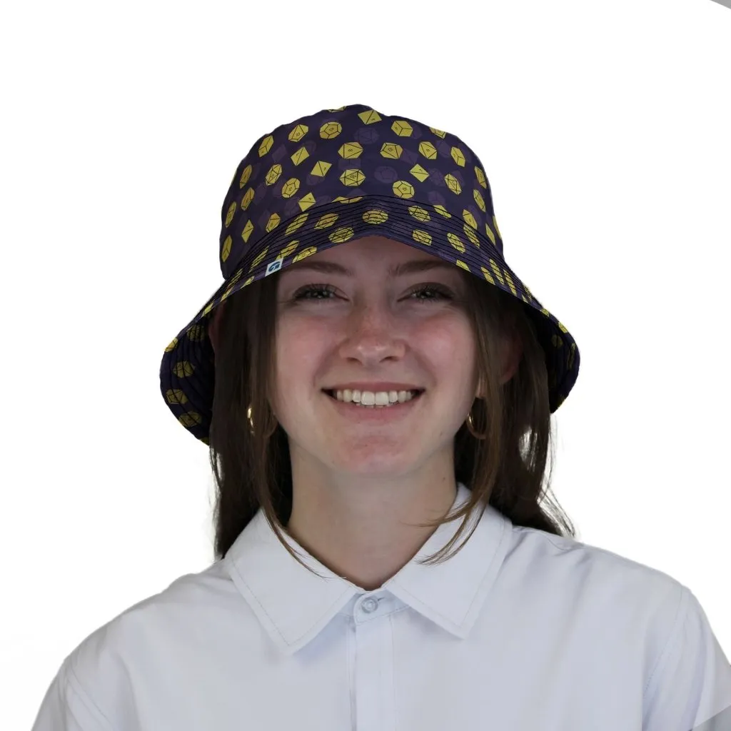 Dnd High Roller Gold Dice Bucket Hat