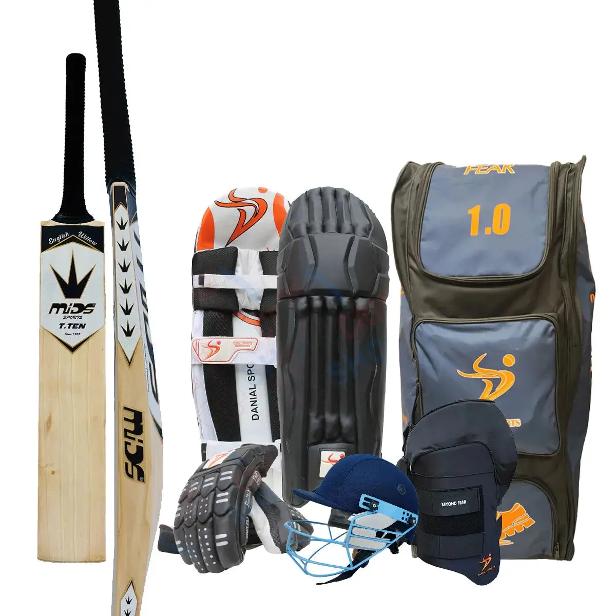 DS 1.0 Mens Cricket Batting Set with bat