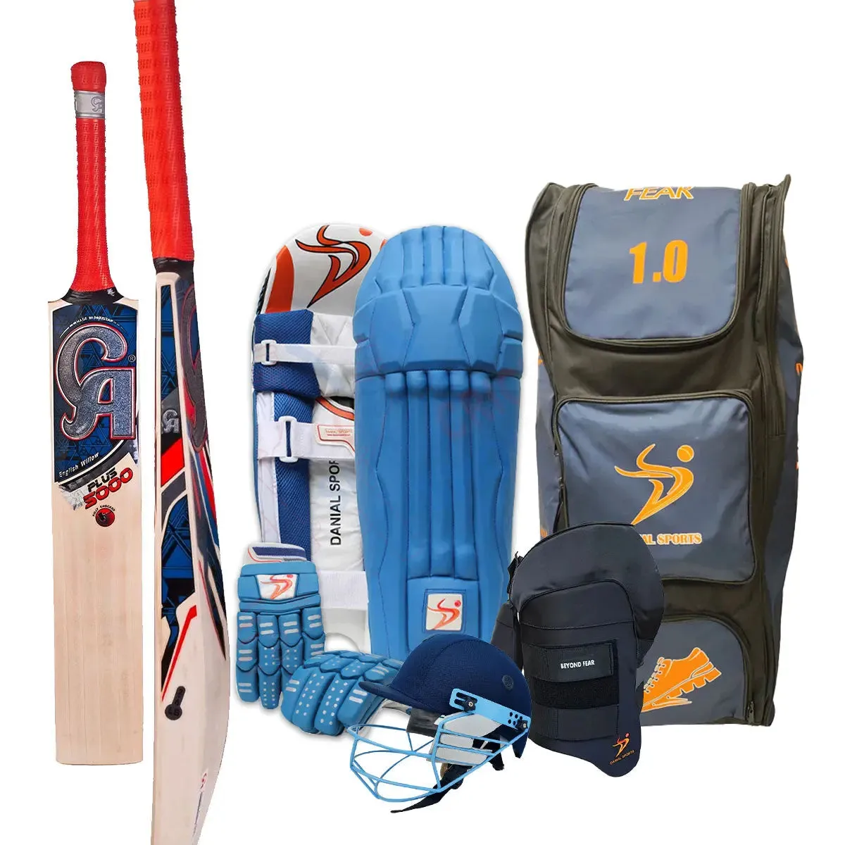 DS 1.0 Mens Cricket Batting Set with bat