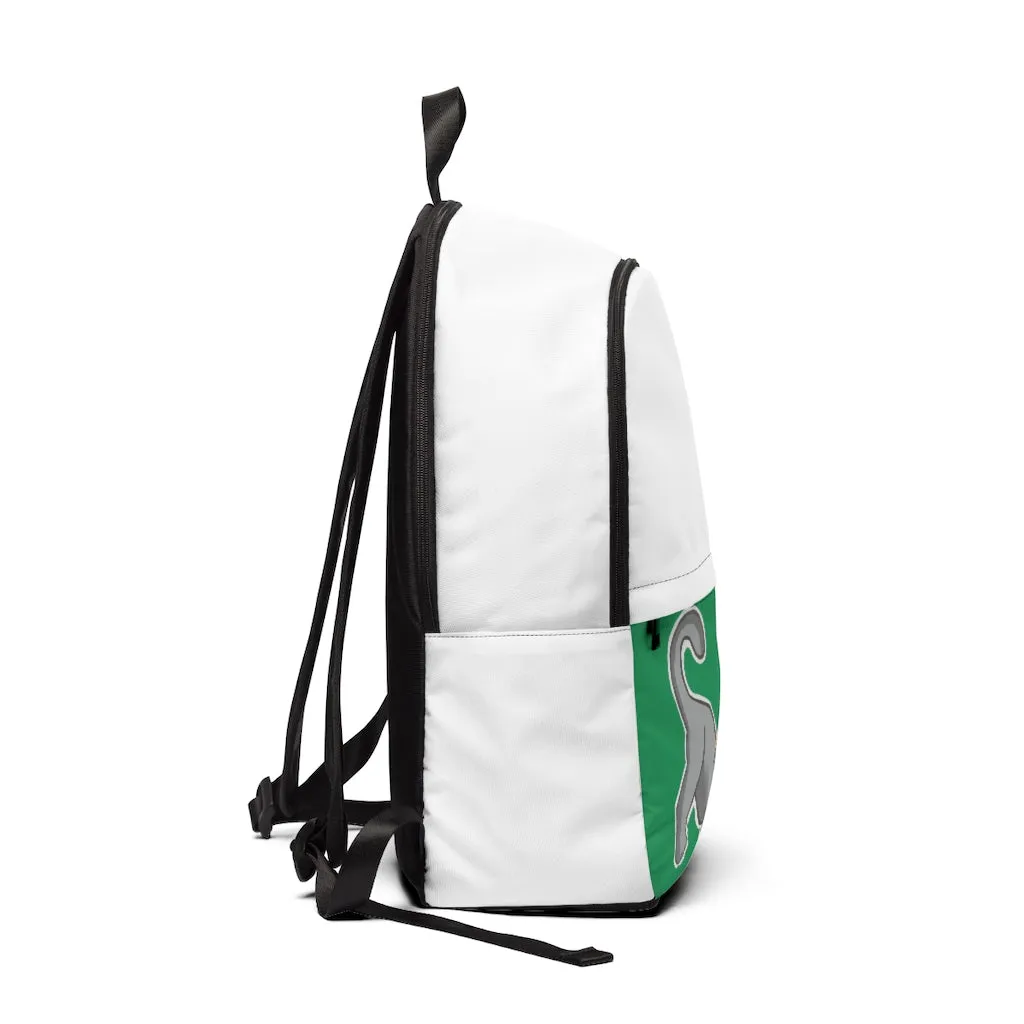 Grey Kitty Unisex Fabric Backpack