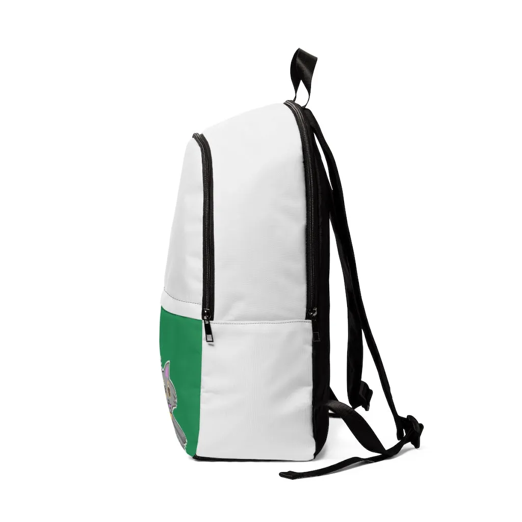 Grey Kitty Unisex Fabric Backpack