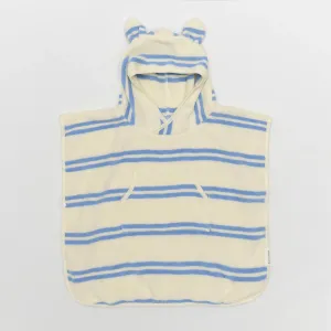 Kids Character Hooded Towel - Sid the Seagull Blue Stripe