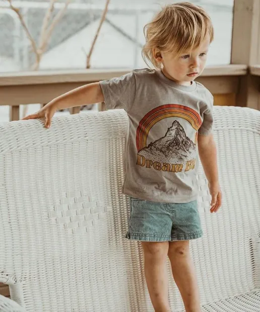 Rivet Kids - Dream Big Tee in Stone