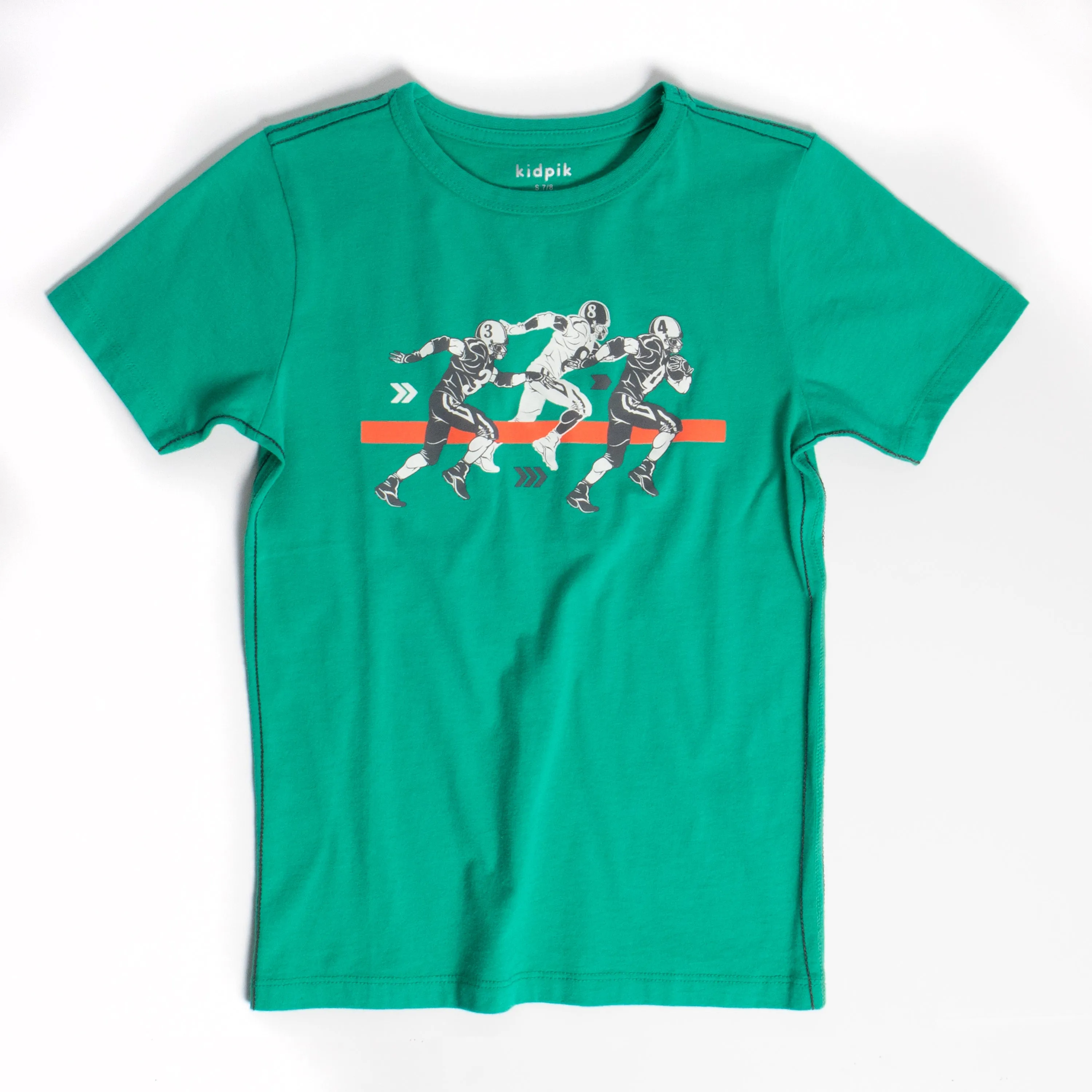 Running Back Contrast Stitch Tee
