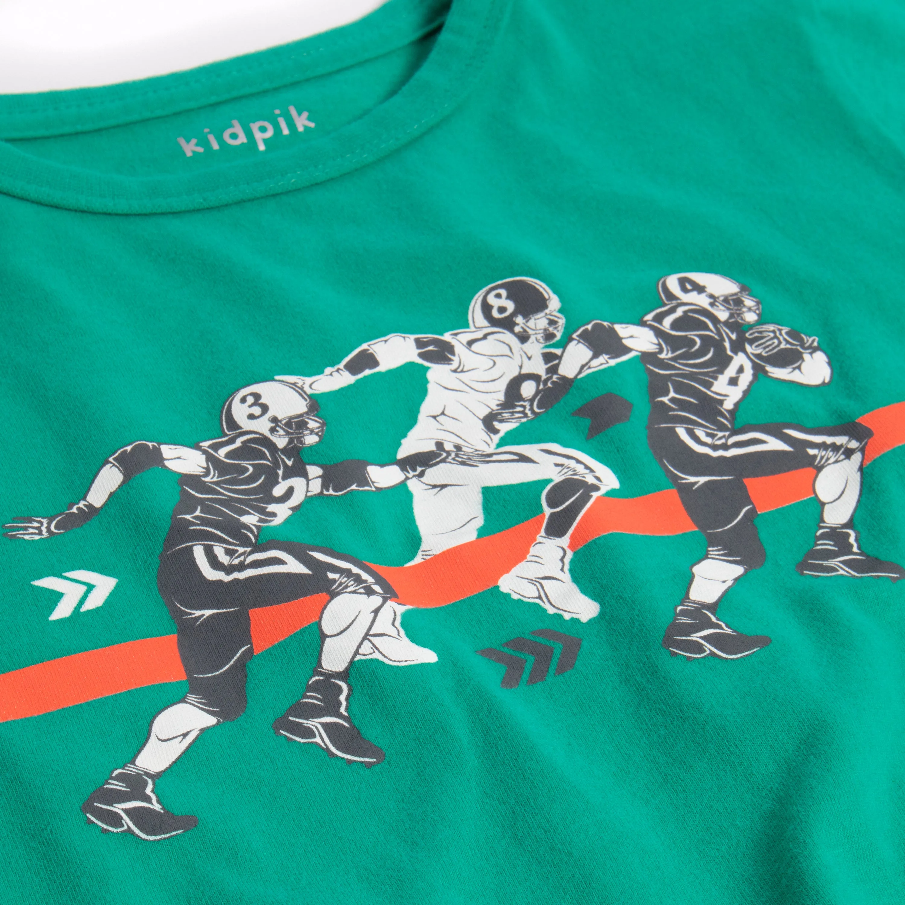 Running Back Contrast Stitch Tee