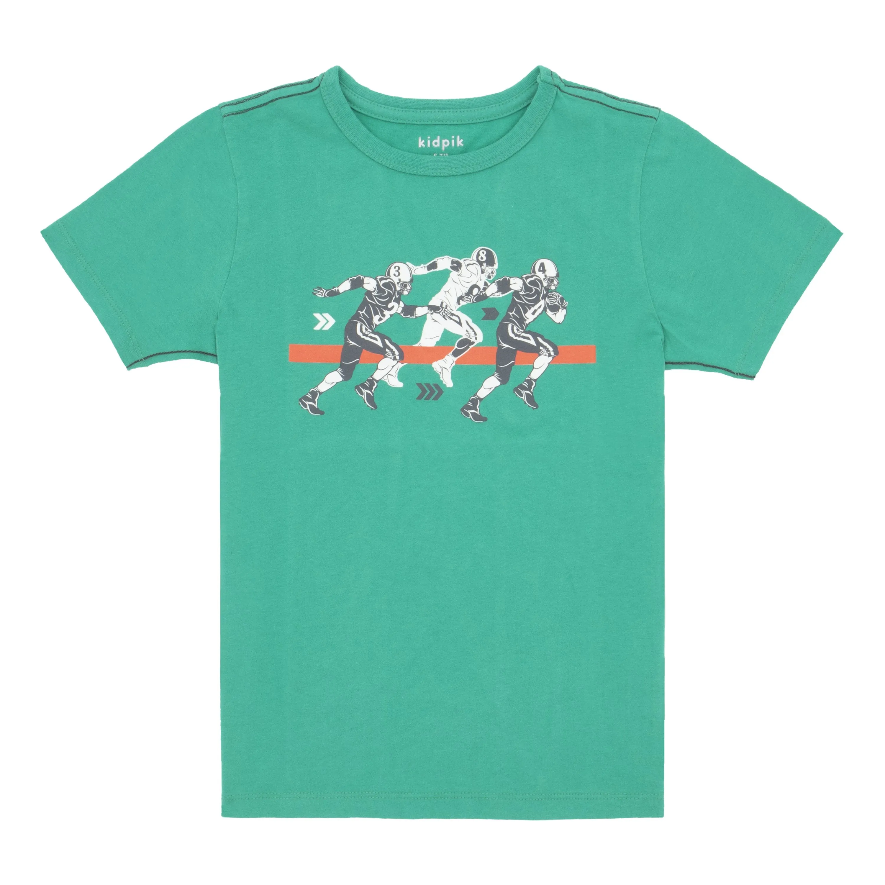Running Back Contrast Stitch Tee