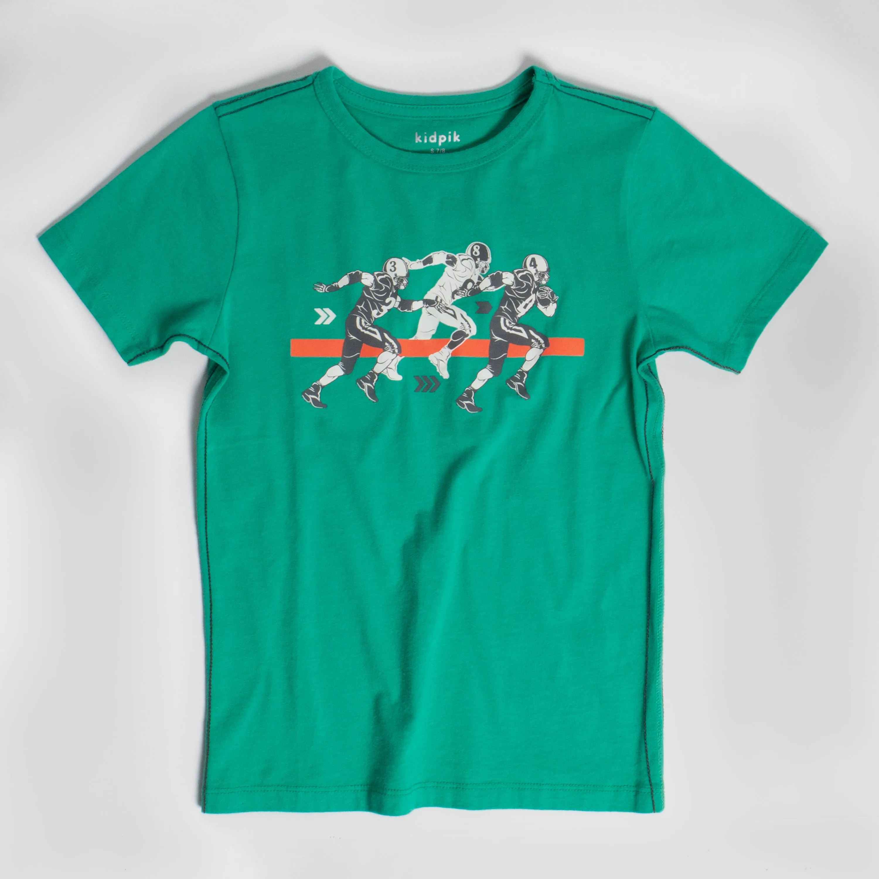 Running Back Contrast Stitch Tee
