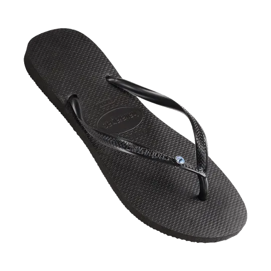 Slim Coloured Crystal SW II Thongs