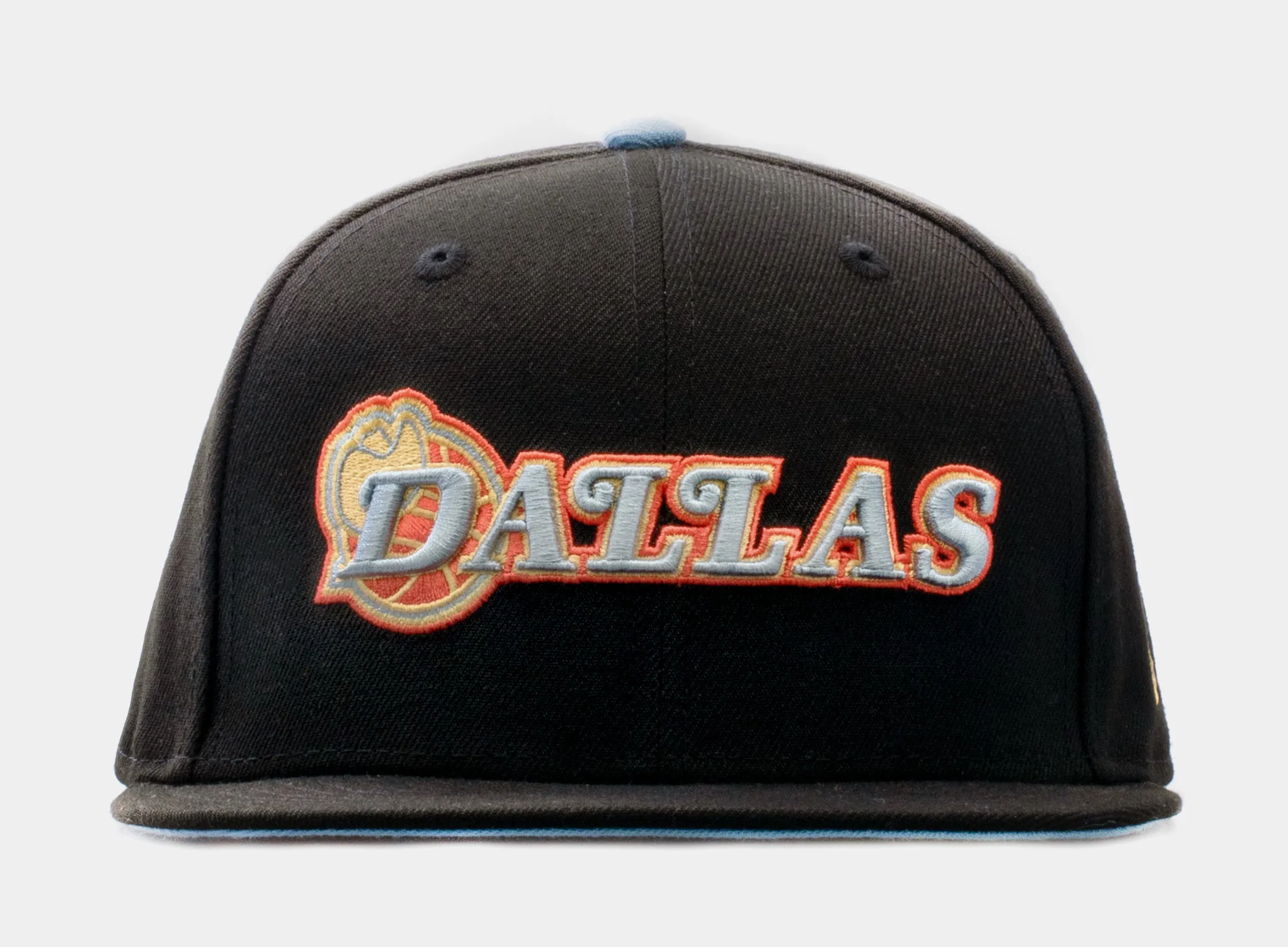 SP x New Era NBA Summer Edition Dallas Mavericks 59Fifty Fitted Cap Mens Hat (Black/Blue)