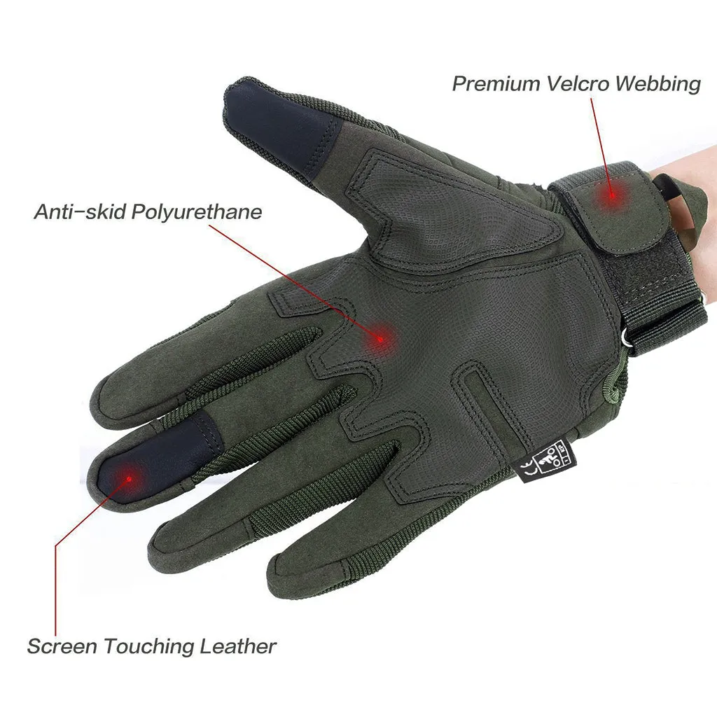 Tactical Gloves with Full Finger Touch